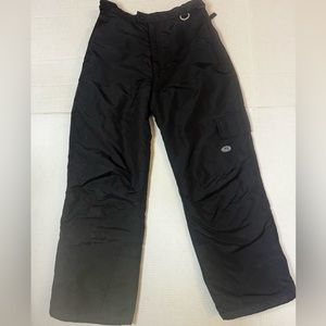 Slalom Black Unisex Snow/Ski Pants Sz M